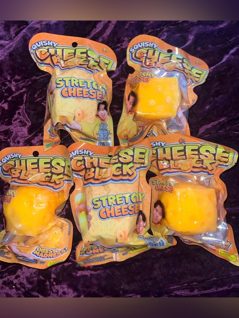 Squishy Cheese Block Stretchy Cheese Toy - Bright Yellow